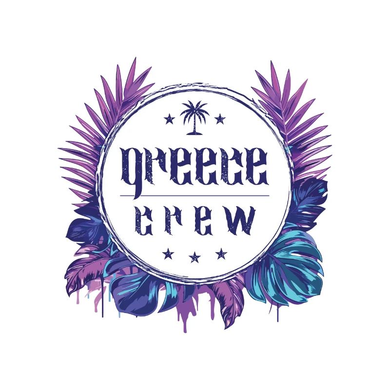 Grèce Crew Coloré
