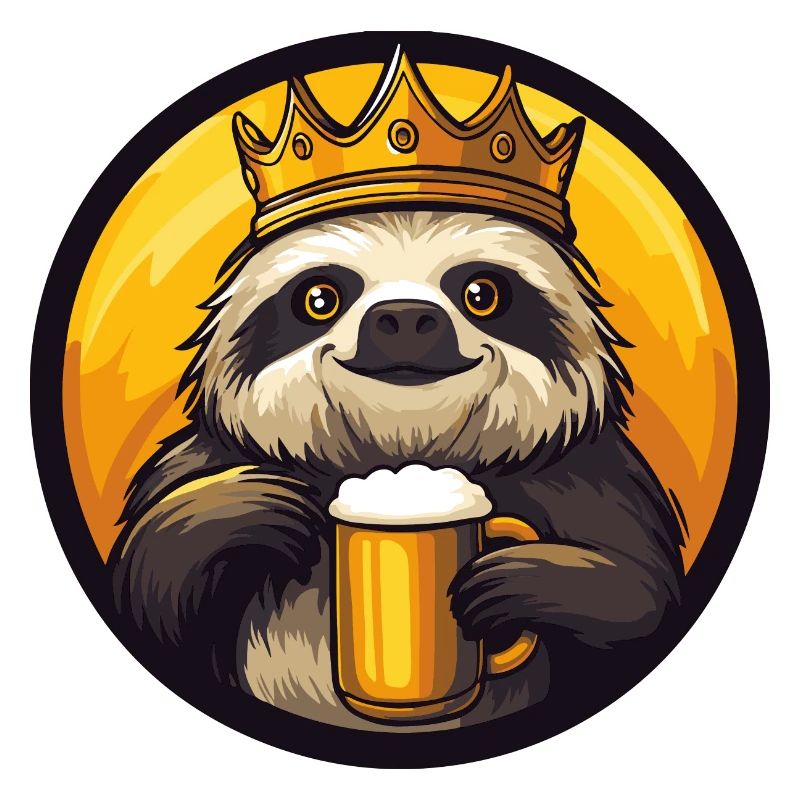 Faultier Bier Comic