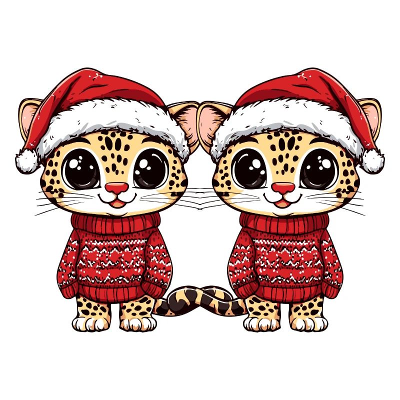 L’équipe de Noël léopard