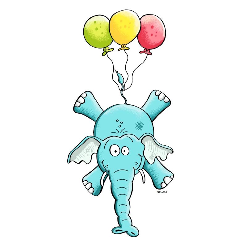 Elephant with balloons
