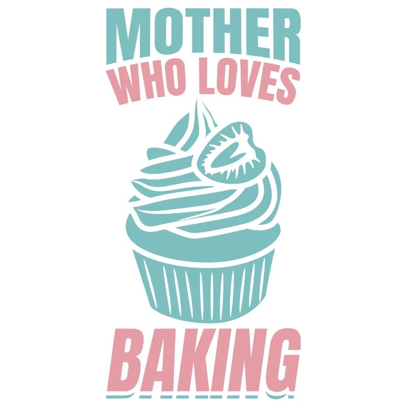 Mutter, die das Backen liebt