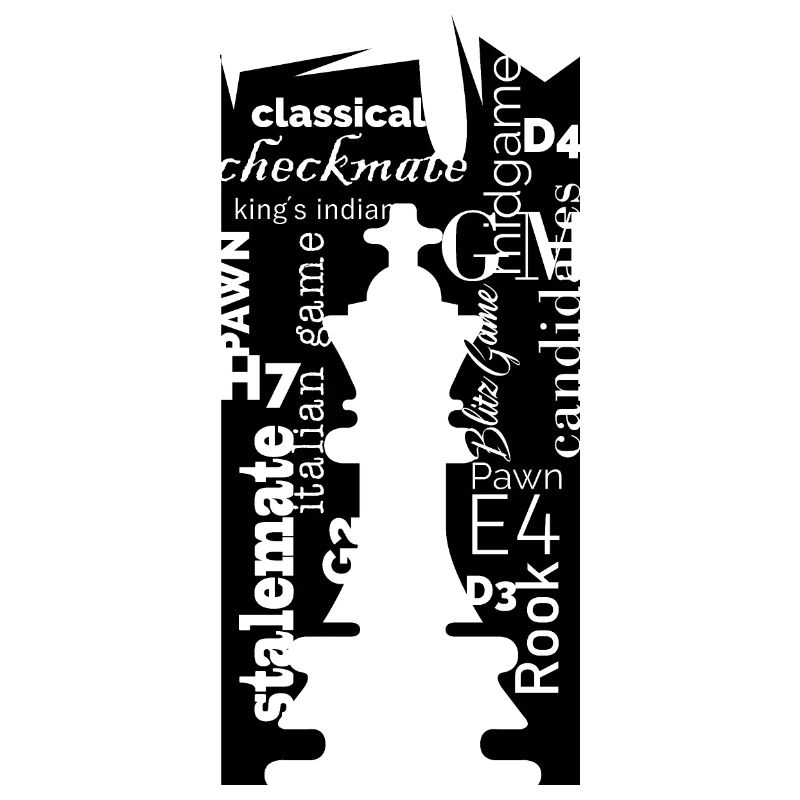 Chess King Typography Font Design Icon Logo