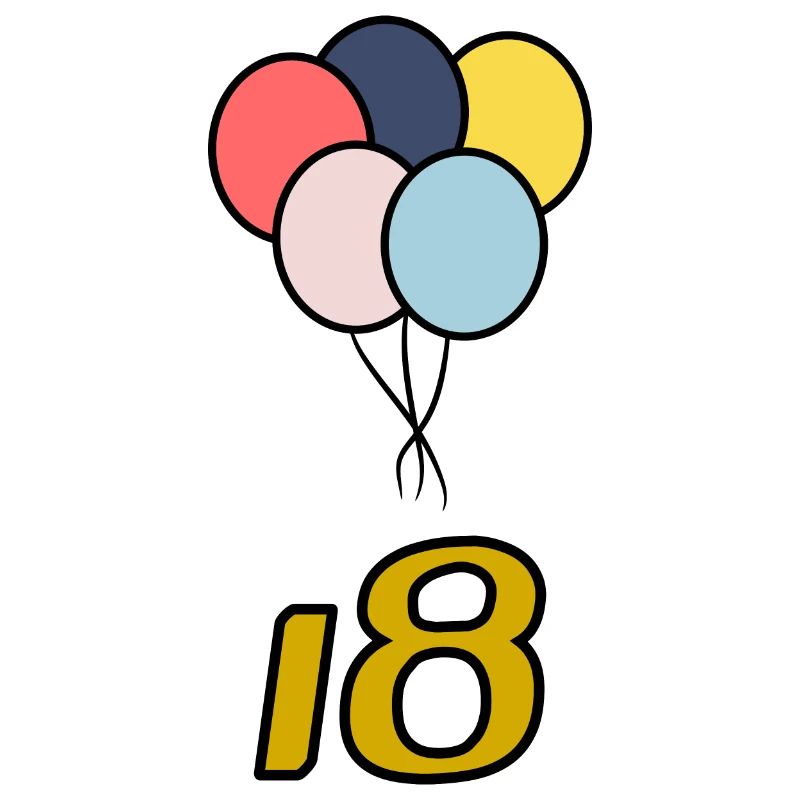 18. 18 ANS. 18e ANNIVERSAIRE. ANNIVERSAIRE 18 ANS.