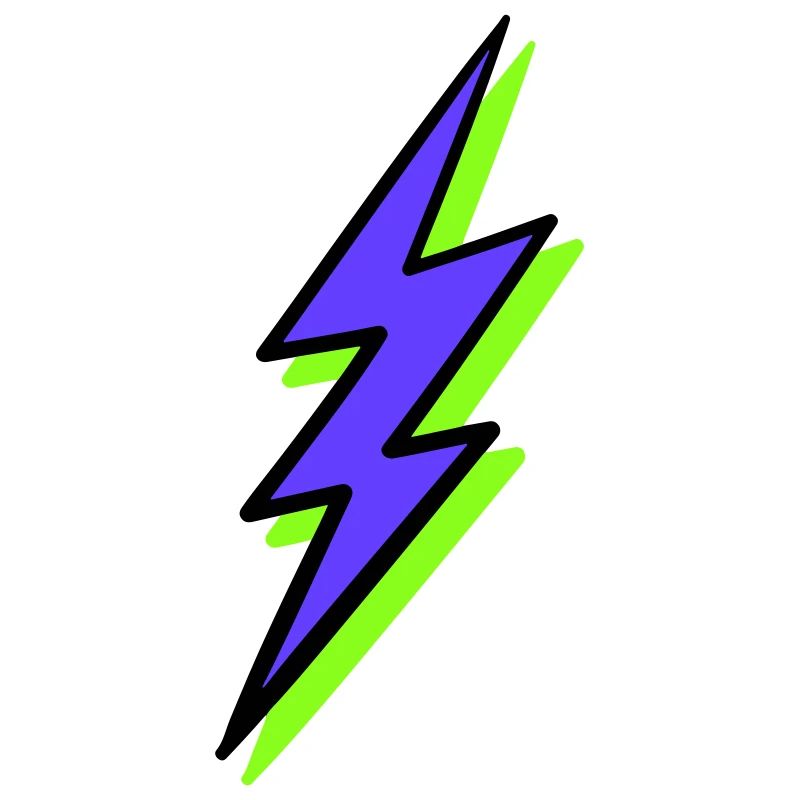 Rayon abstrait dans les tons néon