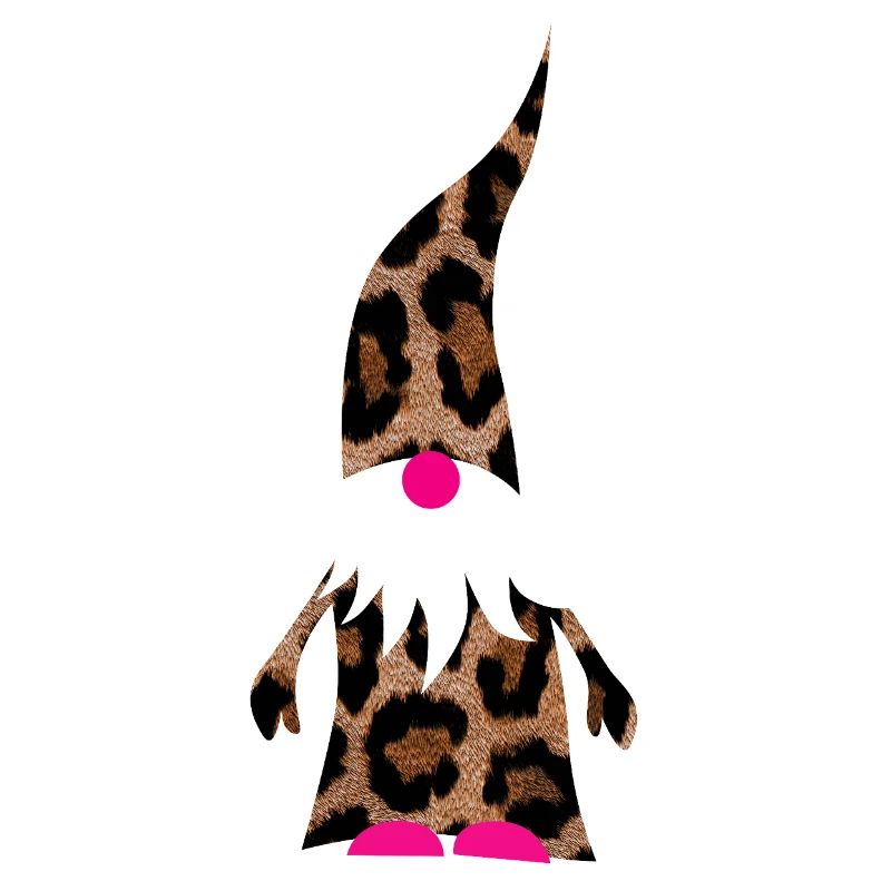 Décoration de décoration de léopard rose gnome pour une idée de cadeau de Noël