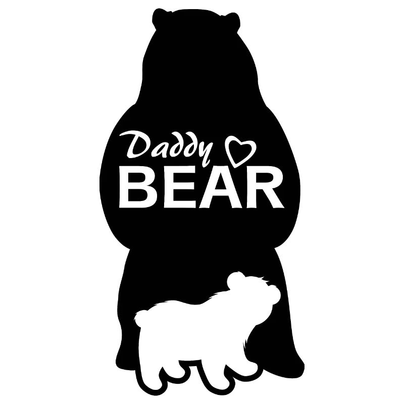 Silhouette eines Papa-Bären
