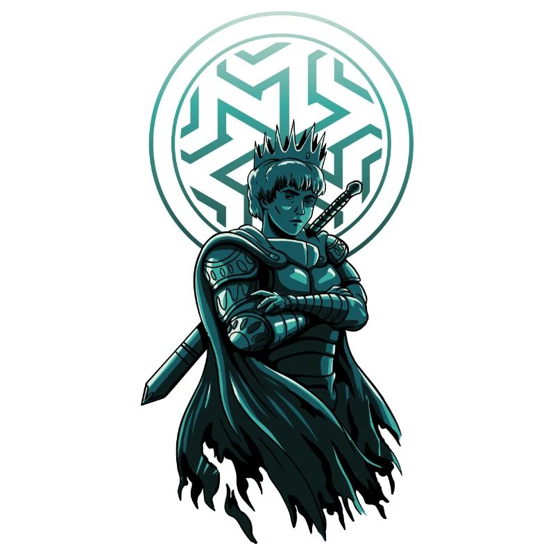 Guerrier de table : Amateur de corbeaux avec épée - Unique