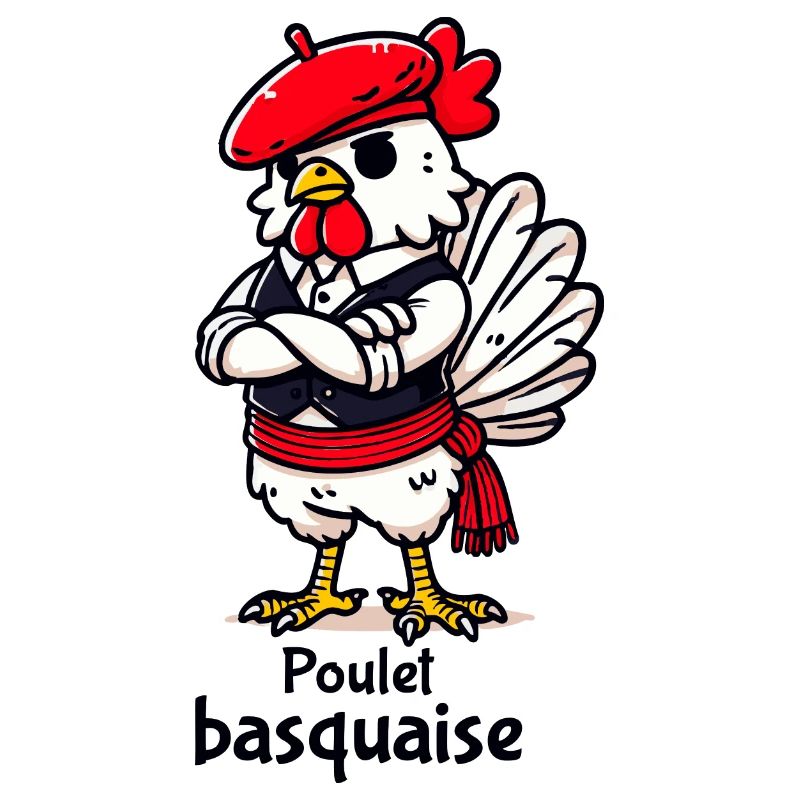 Poulet Basquaise - Dunkler Text