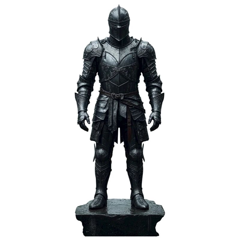 Dark Knight Armor Warrior Silhouette