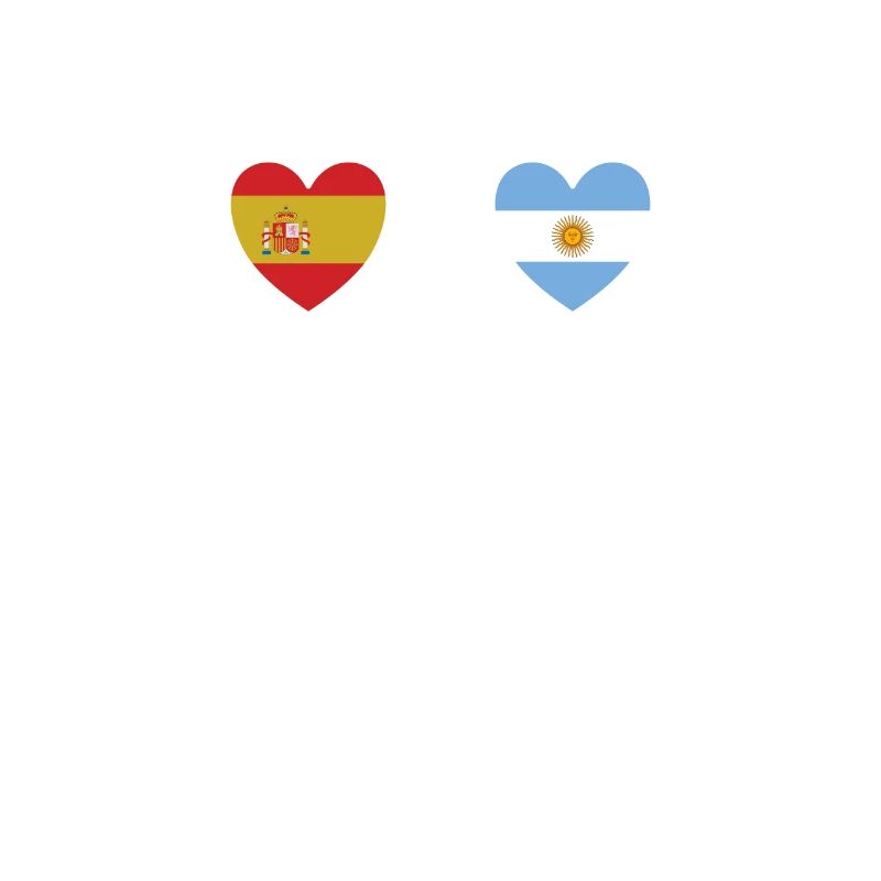Espagne et Argentine Drapeaux argentins