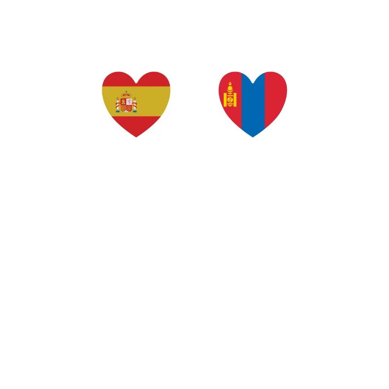 Espagne et Mongolie Drapeaux du drapeau mongol