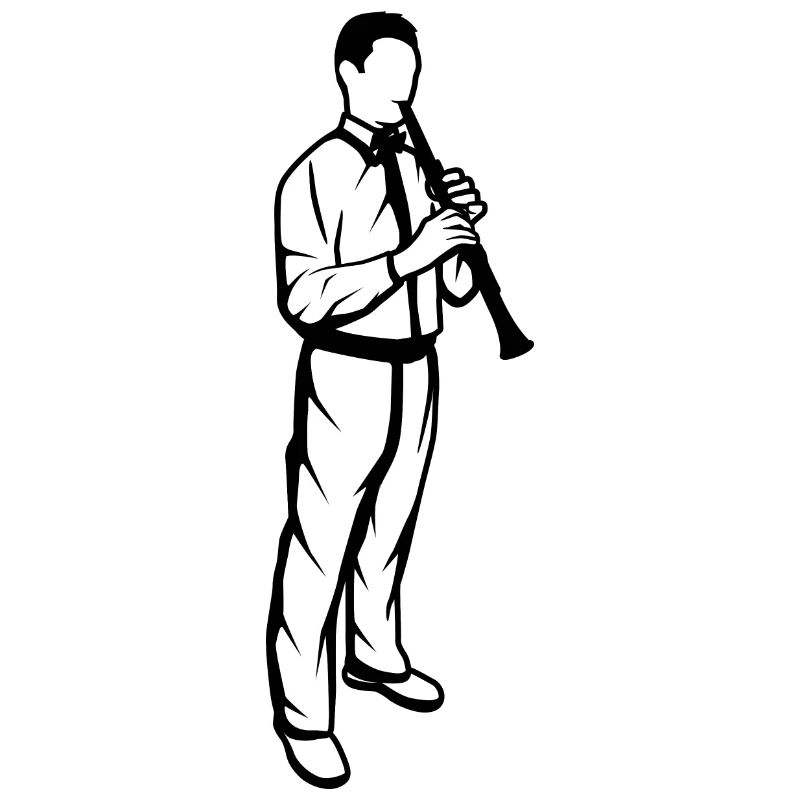 Clarinet player boy