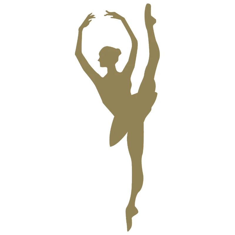 Minimalist Ballet Dancer Silhouette
