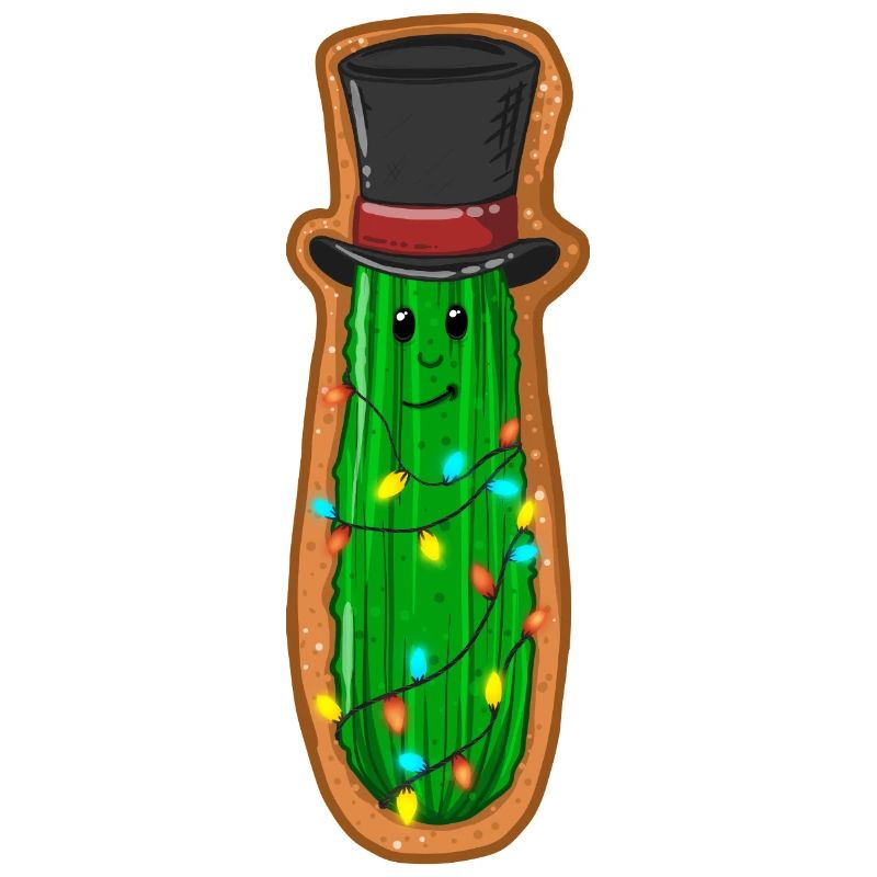 Concombre de Noël avec haut-de-forme