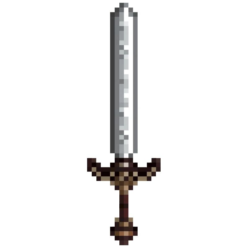 Épée pixel art style rétro 8 bit