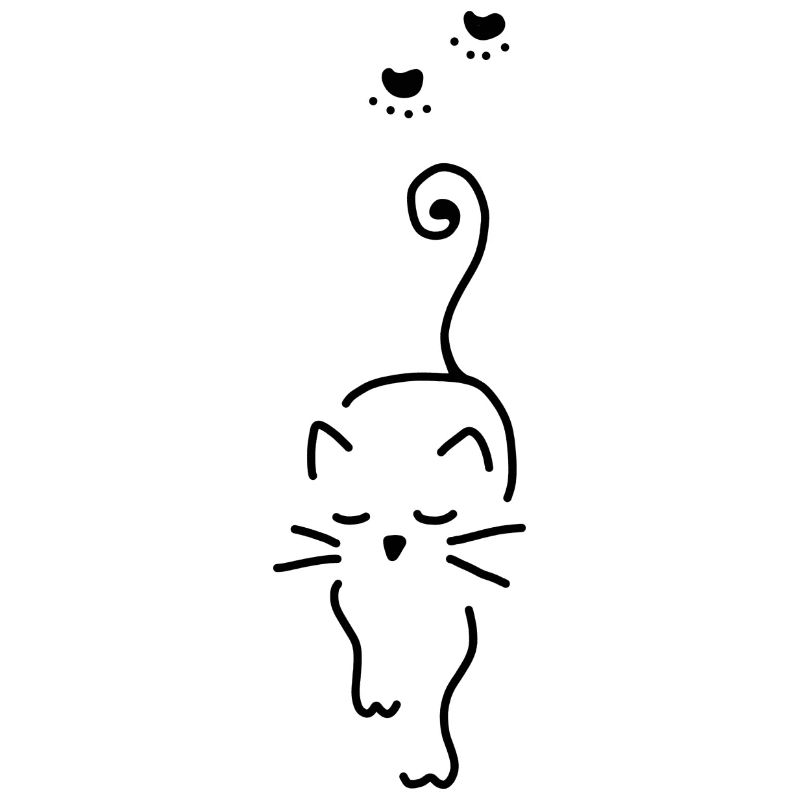 Empreinte de patte d'animal de compagnie de chat