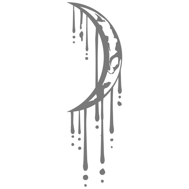 graffiti drops sickle moon moon live crescent v