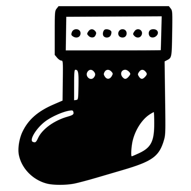 Icône de chaussette de Noël