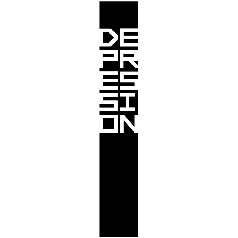 Text Balken Depression