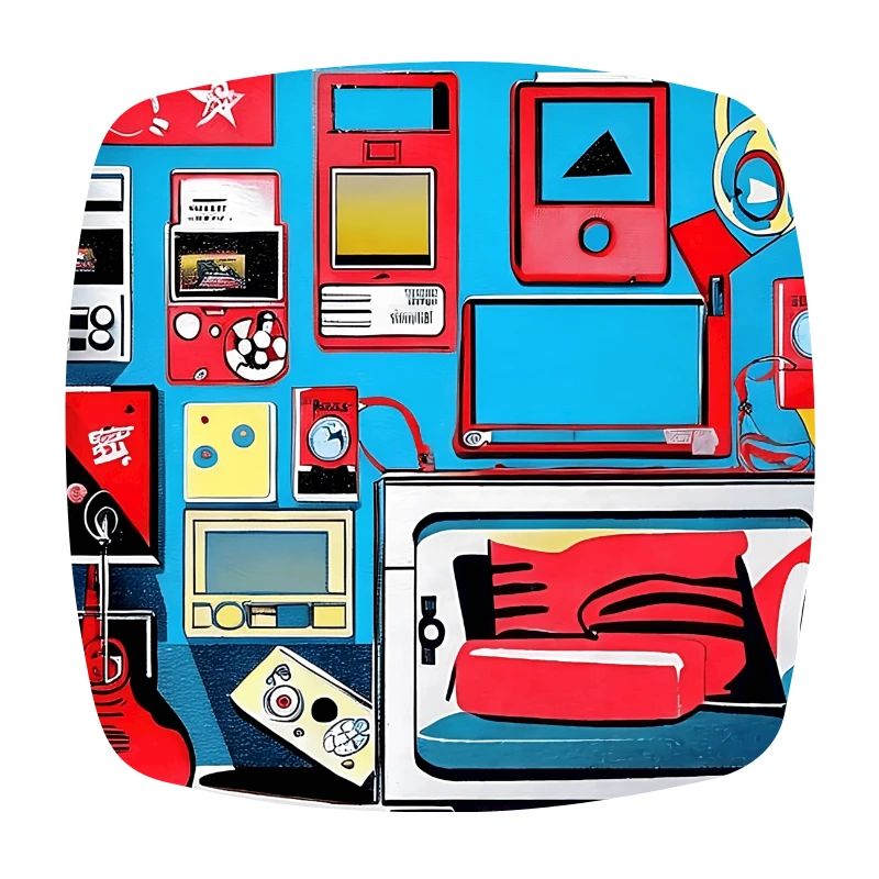80er Style Retro Zimmer