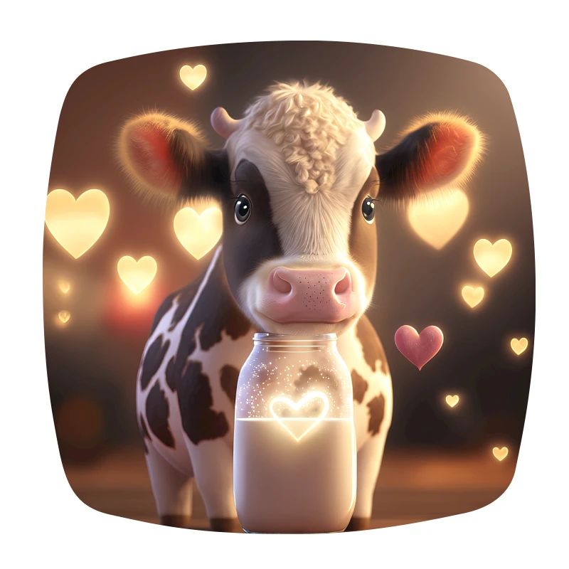 cute Kuh mit Herzchen