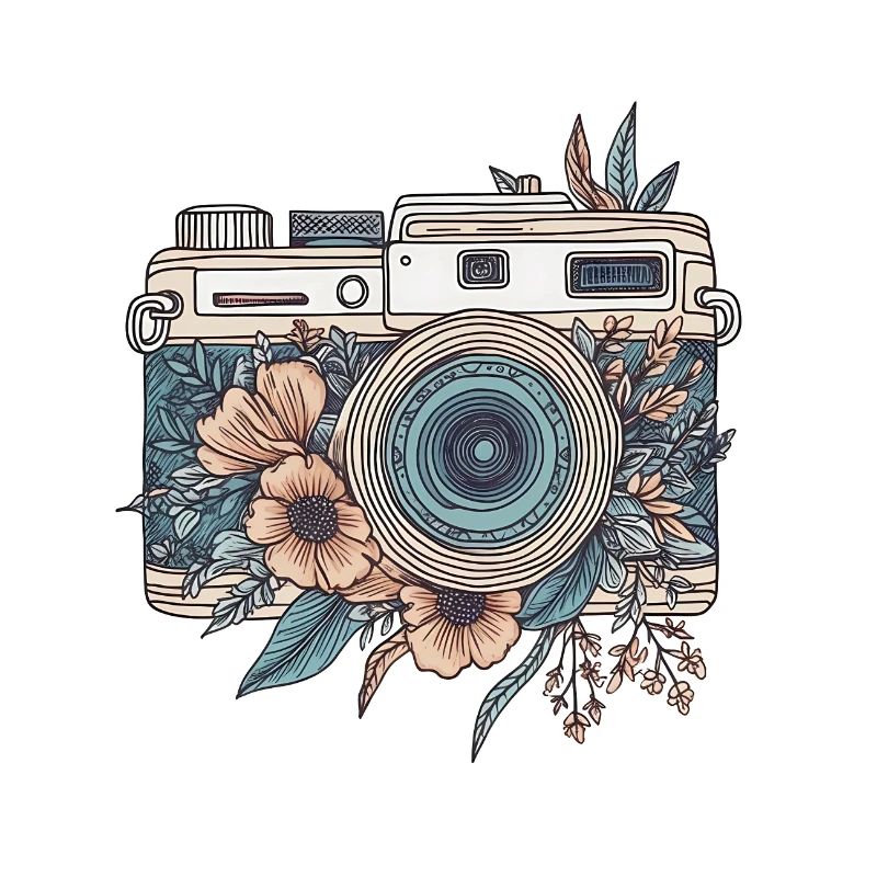 Coole Vintage Retro Kamera Boho Style
