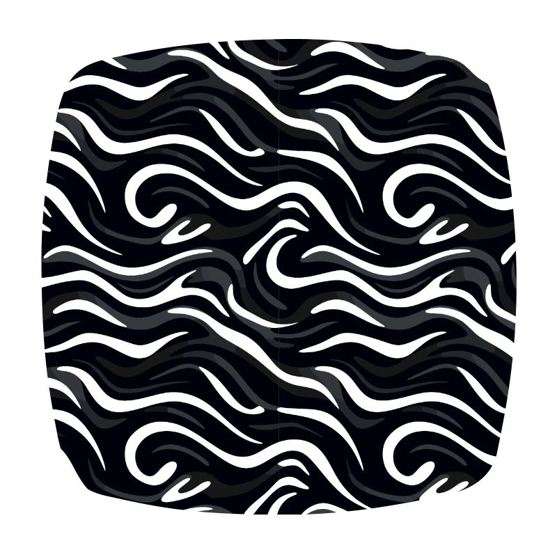 Monochrome Waves: Modern Abstract Ebb and Flow