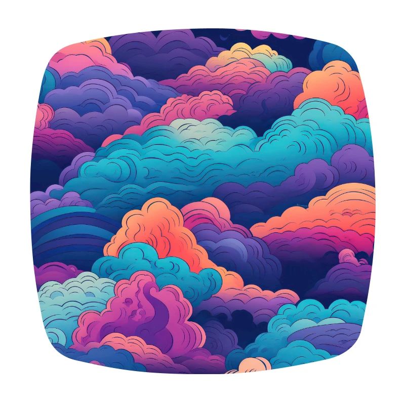Dreamy Skies: Pastel Cloudscape Pattern