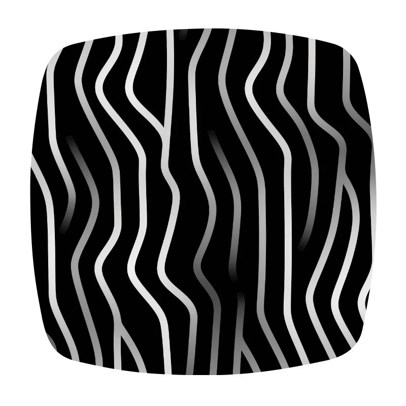 Monochrome Elegance: White Abstract Lines on Black