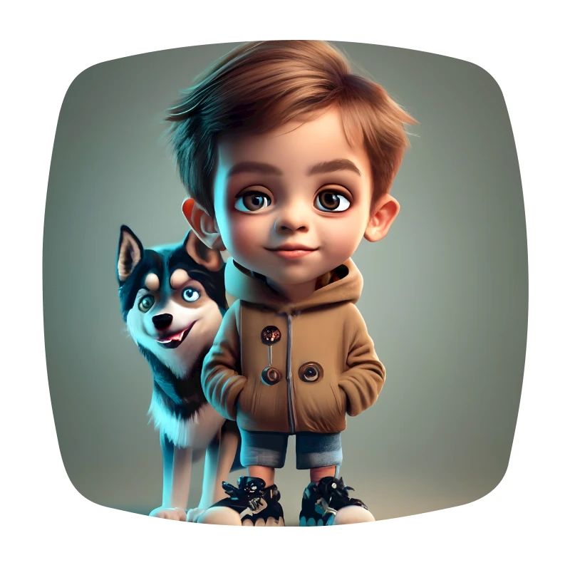 Junge mit Hund