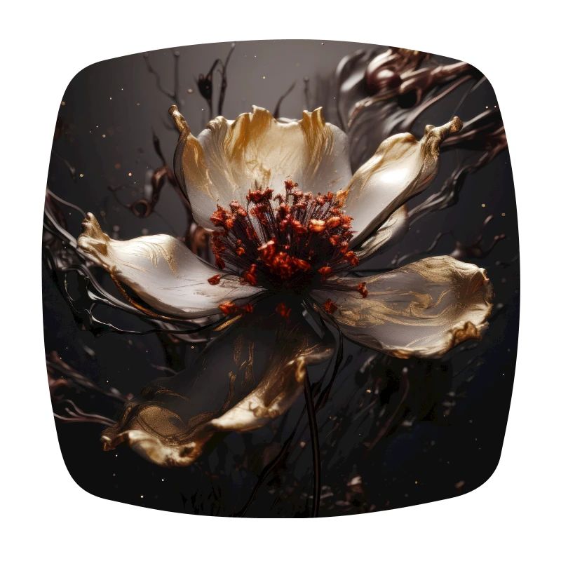 Luxe Glamour Fleur Fluide Abstrait