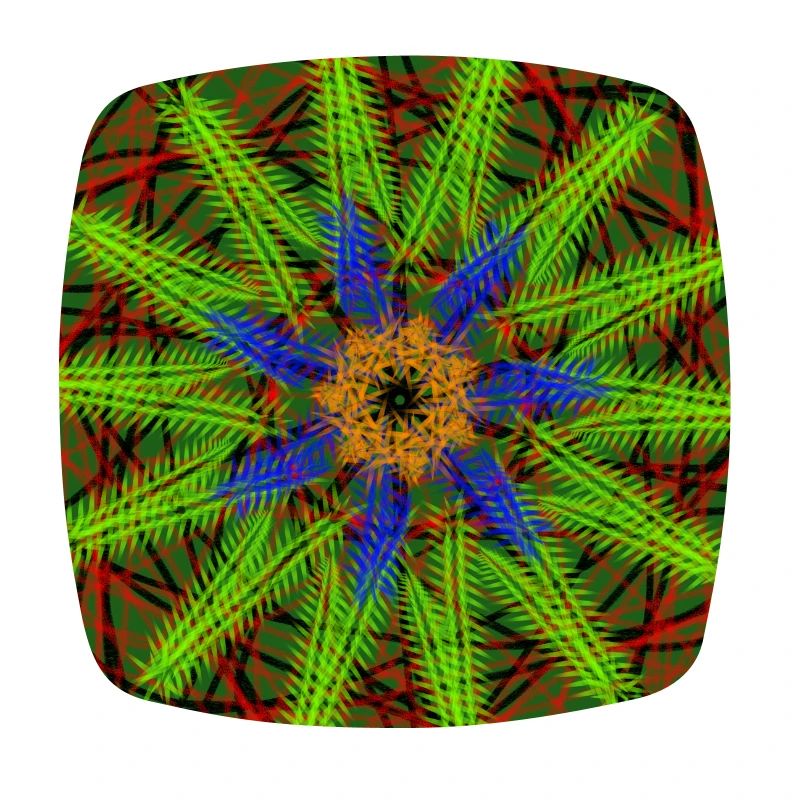green blue abstract star