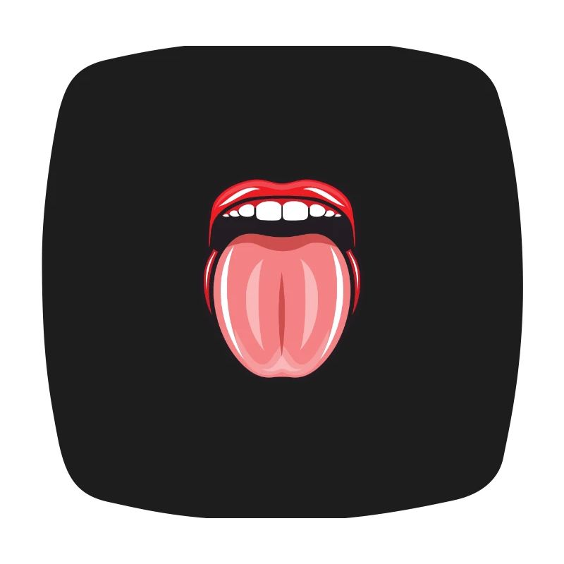 Bouche avec langue.