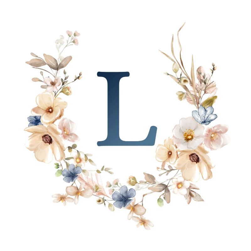 l Monogramme, Floral, Boho