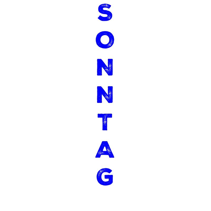 Sunday - blue