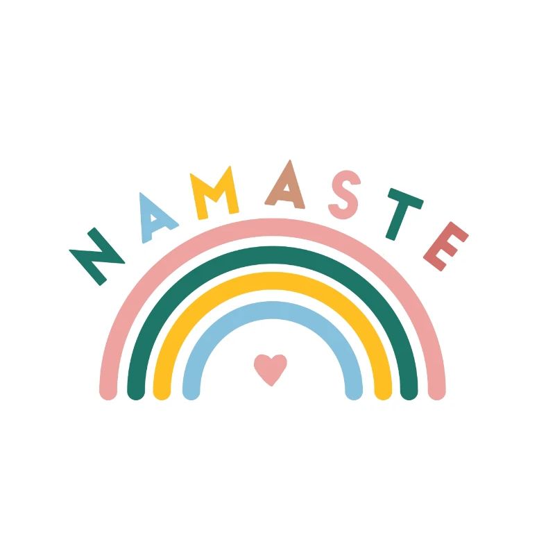Namaste! Rainbow, customizable