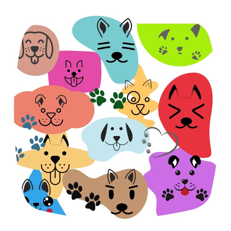 J’aime les chiens sans texte