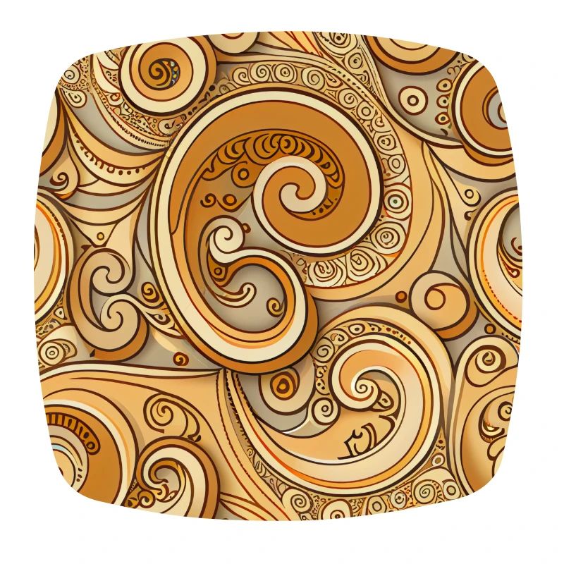 Yellow Swirl Abstract