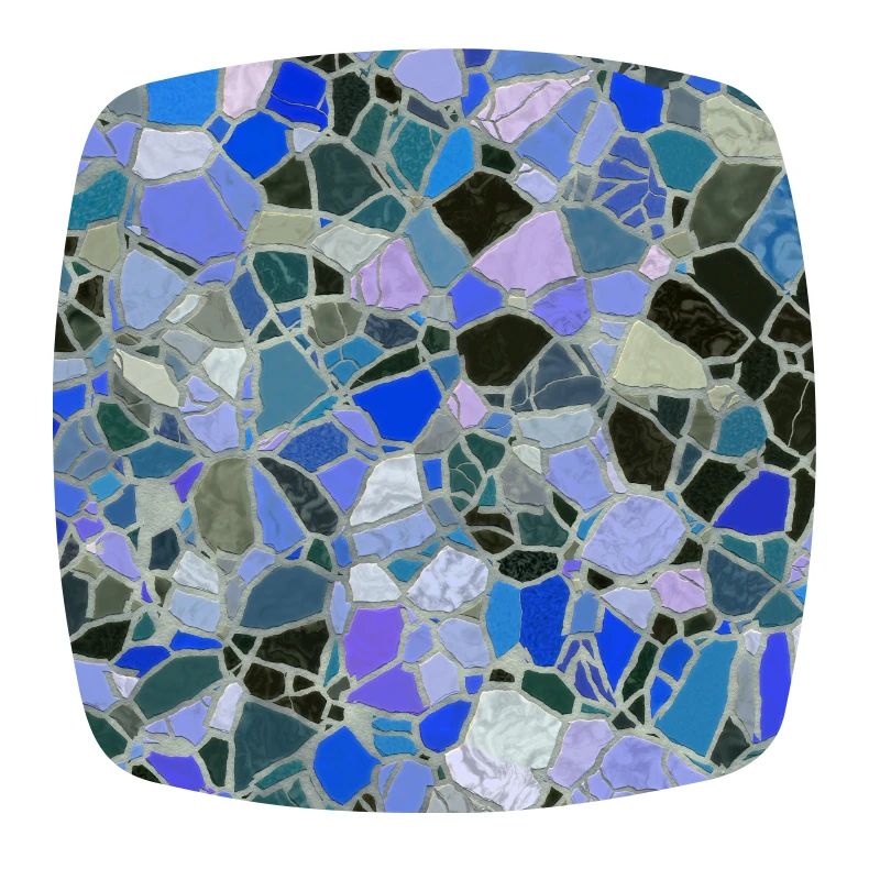Mosaic, Tiles (Pattern, Blue)