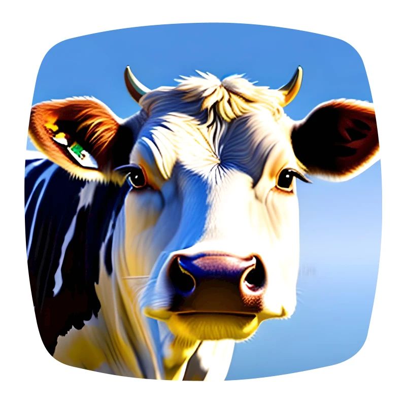 Vache avec des cornes