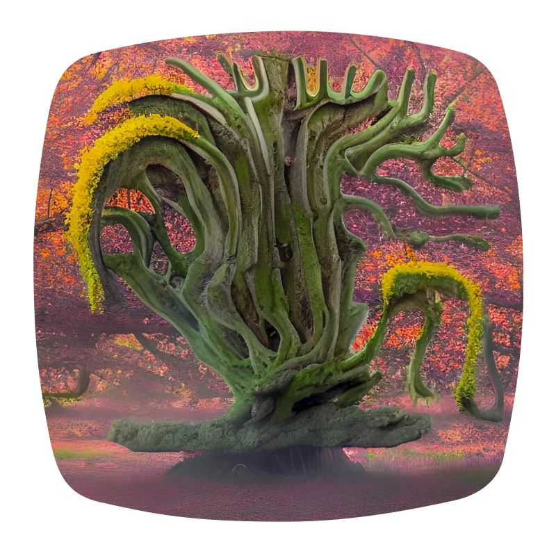 old flowering tree during sunny summer day