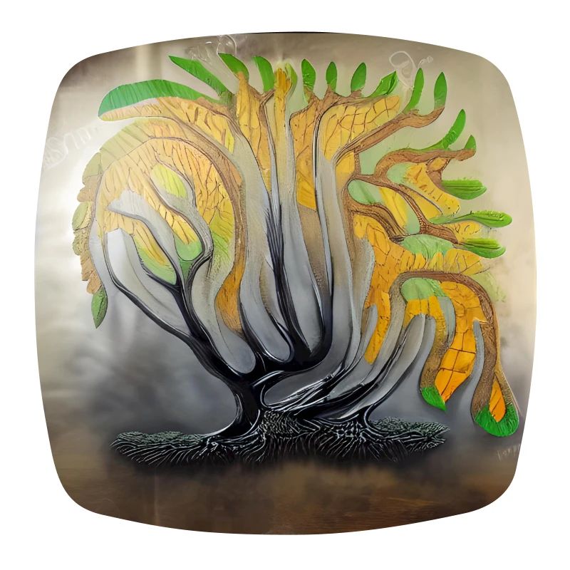 Vecchio albero forte che muore