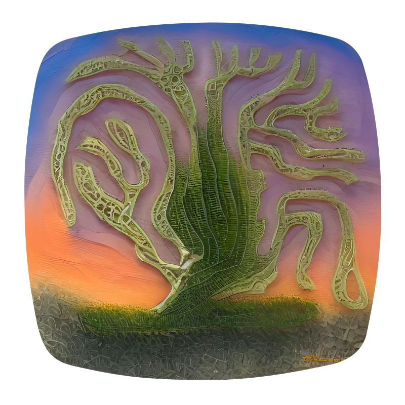 Alter Baum an einem sonnigen Tag