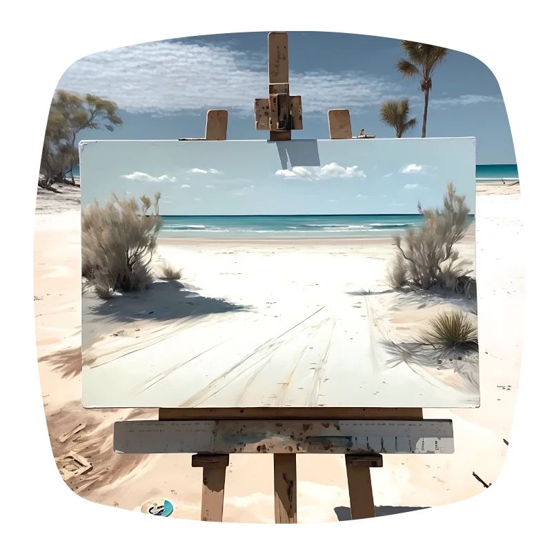 Vue sur la plage