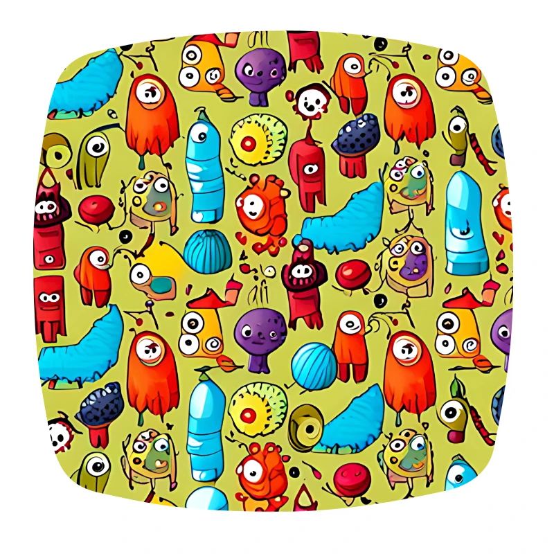 Happy Monsters Pattern