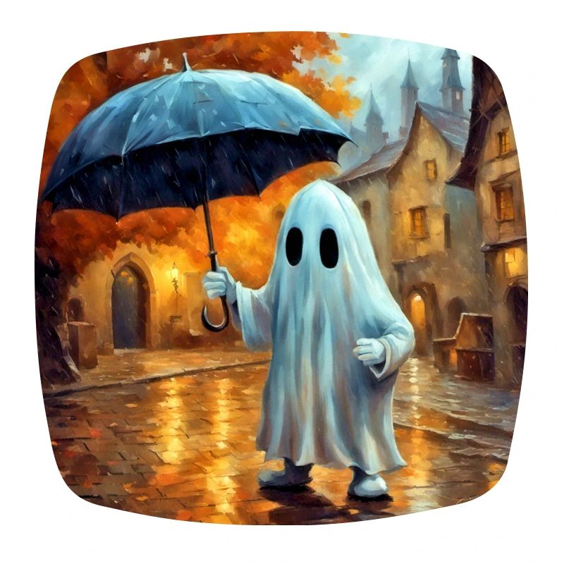 Fantôme sous la pluie