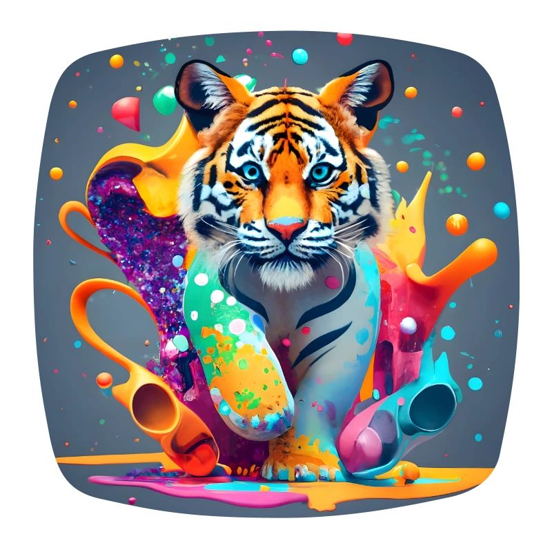 colorful lion