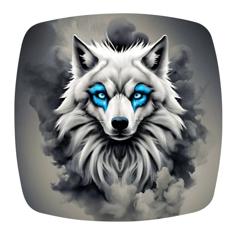 loup yeux bleus