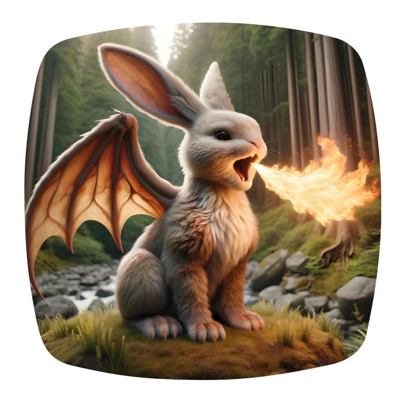 Feuerspeiender Hase Drache #19