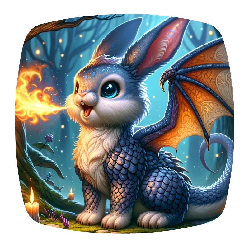 Feuerspeiender Hase Drache #02